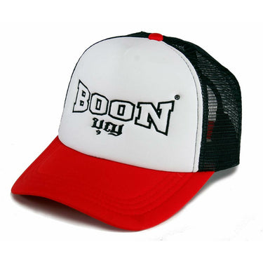 MCBR BOON Mesh Cap BLACK, WHITE & RED - BOON Sport
